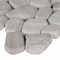 Msi Oak Tumbled SAMPLE Marble Pebble Mosaic Tile In Gray ZOR-MD-0442-SAM - alternate 2